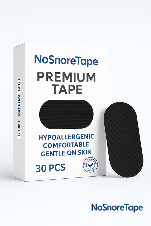 NoSnoreTape - Ruban anti-ronflement efficace et confortable.